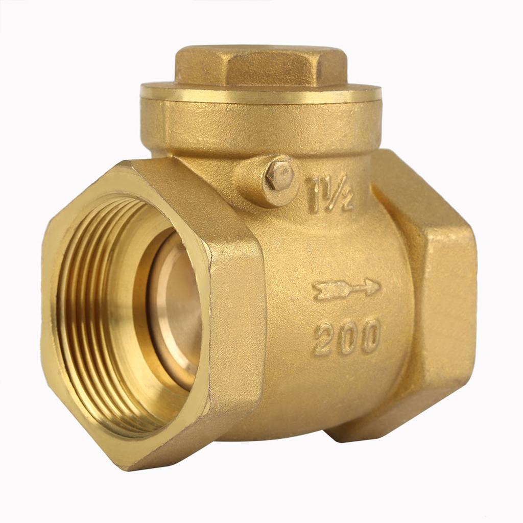 DN32 Female Thread Brass NOn return Swing Check Valve 232PSI Prevent Water Backflow
