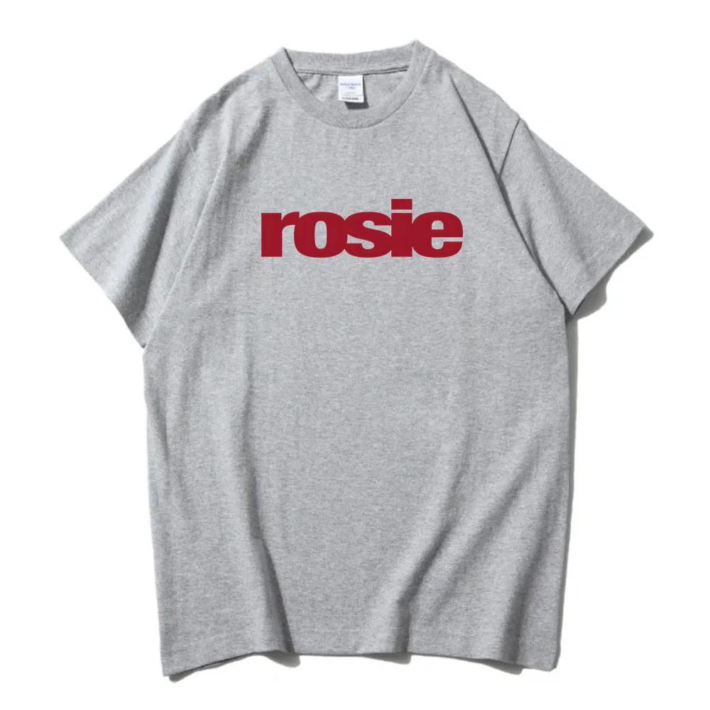 Rosie Album 2025 Trička ROSÉ POP Korejská Móda Tričko Vysoká Kvalita Měkké Tričko Ležérní Pánské Dámské Oblečení Grafické Tričko