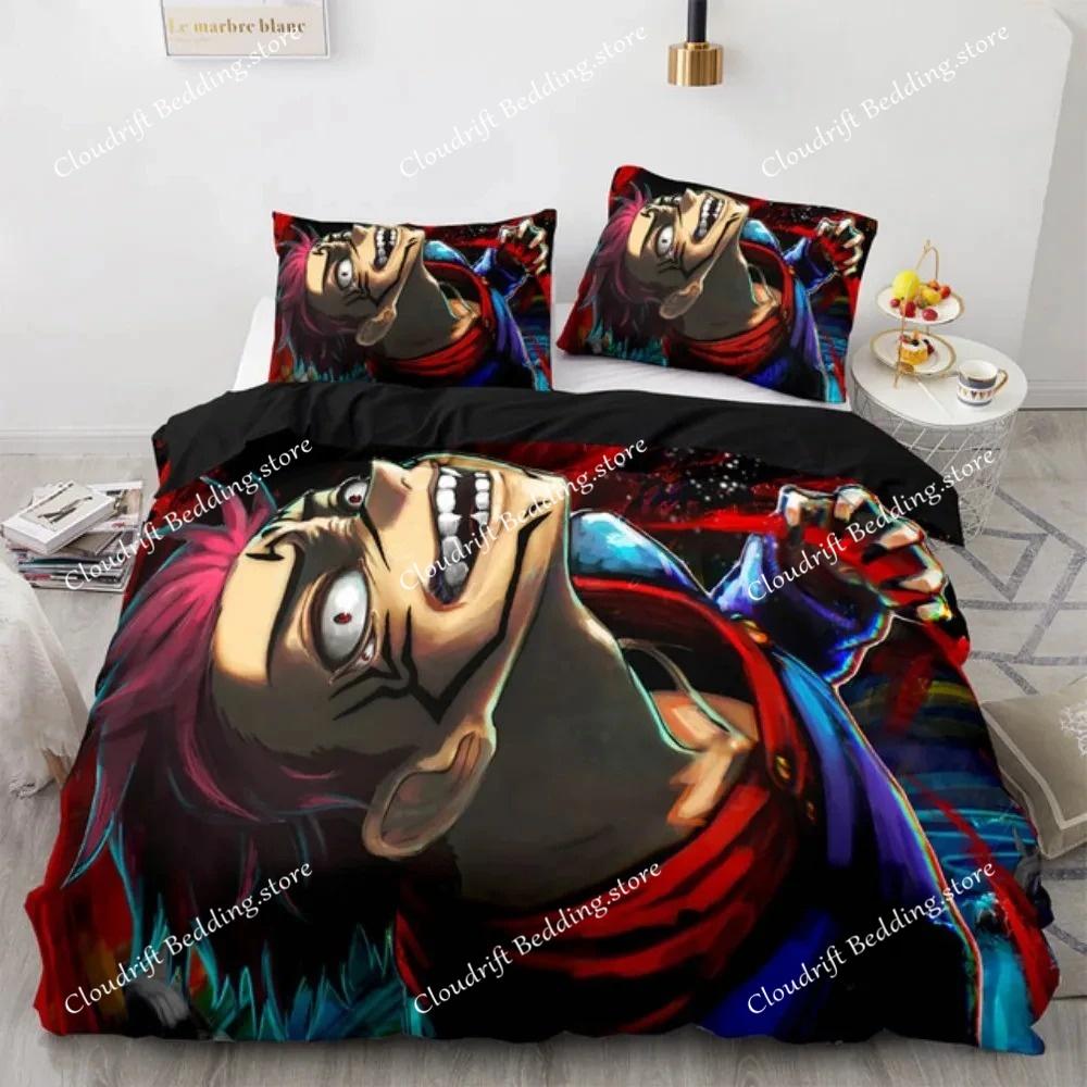 Jujutsu Kaisen Bedding Set Polyester Japan Anime Double Single Full Size Bed Set Aldults Teens Bedroom Fashion Duvet Cover Set