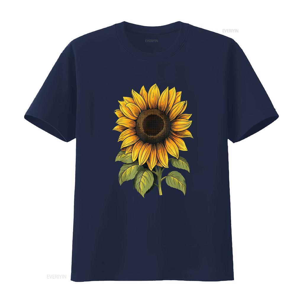 Sunflower Summer Cottagecore Aesthetic Girls Unisex Bold and Fashionable s T Shirt for vintage Washed Slightly homme