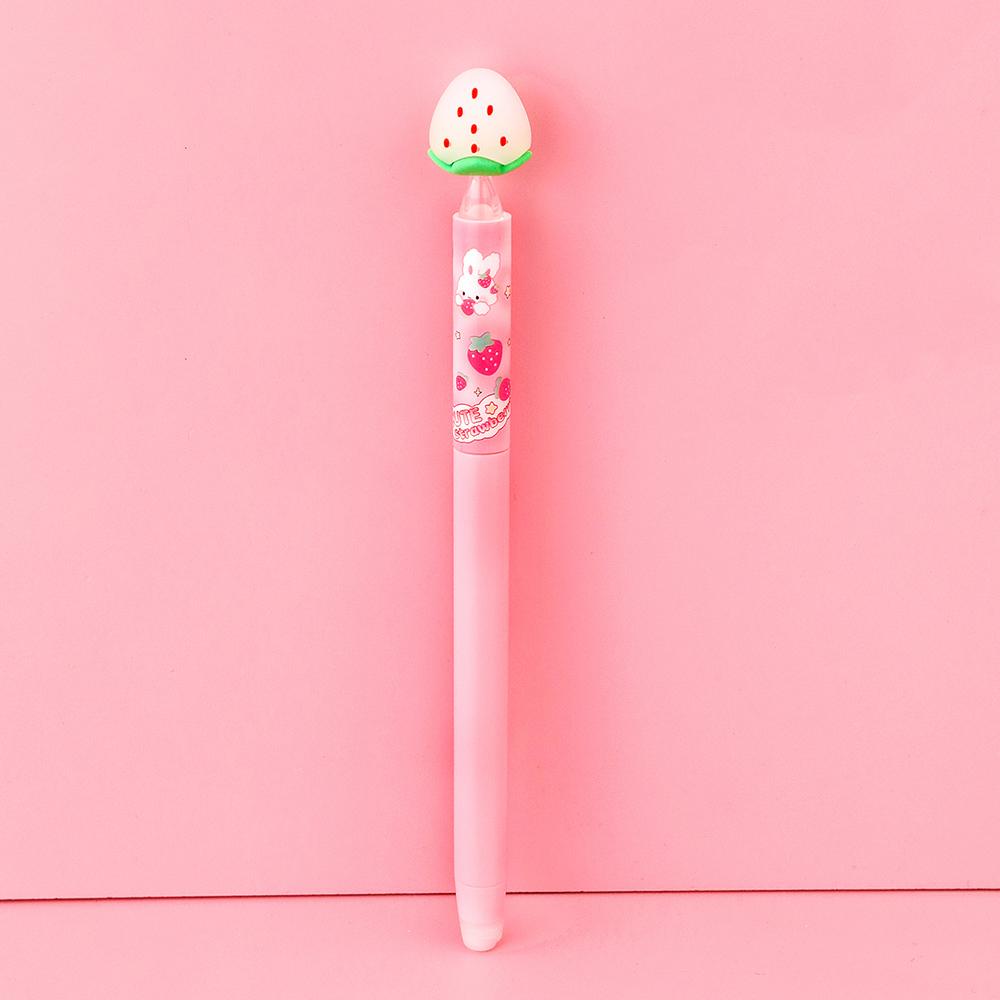 1 Pieces Stationery Gel Pen School Office Supplies Cute Kawaii Creative Strawberry Lovely Pretty Rabbit Funny Pens