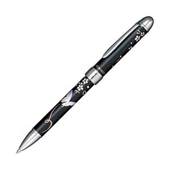 Sailor Multi Pen 2 Colors + Mechanical Pencil Yubi Maki-e Butterfly Black