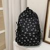 Schultasche neuer Rucksack mit großem Fassungsvermögen für Mädchen mit Blumen und Schleife Schüler-Schultasche Mittelschule Hochwertiger wasserdichter Rucksack
