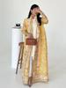 Women's Issey Miyake Pleated Print Cardigan Abaya - Long, Plus Size Arab Robe