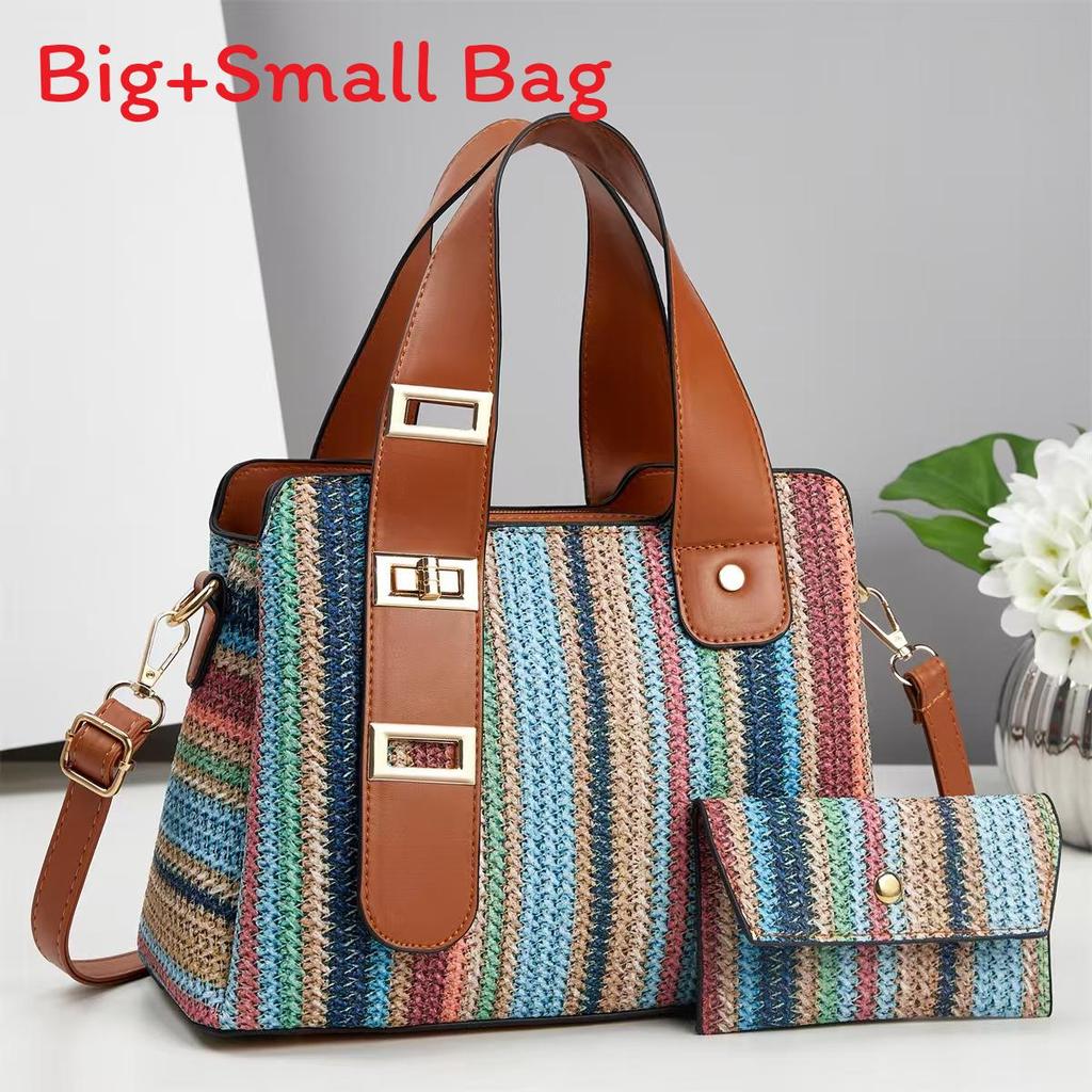 Minimalist Urban Style Crossbody Bag With Inner Pouch And Adjustable Strap