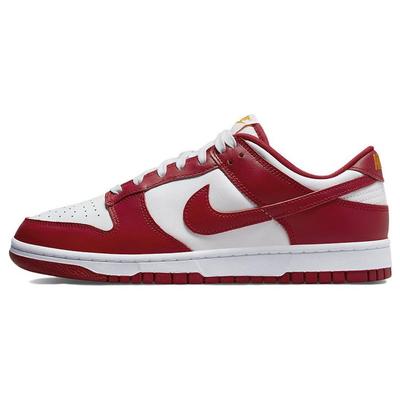 Dunk Low Gym Red Sneakers da Uomo Bianco Oro Università DD1391-602
