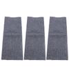 3pcs RV Step Covers 22 X 20in Wearproof RV Stair Carpets for 8 To 11 Inch Depth RV Radius Steps Gray