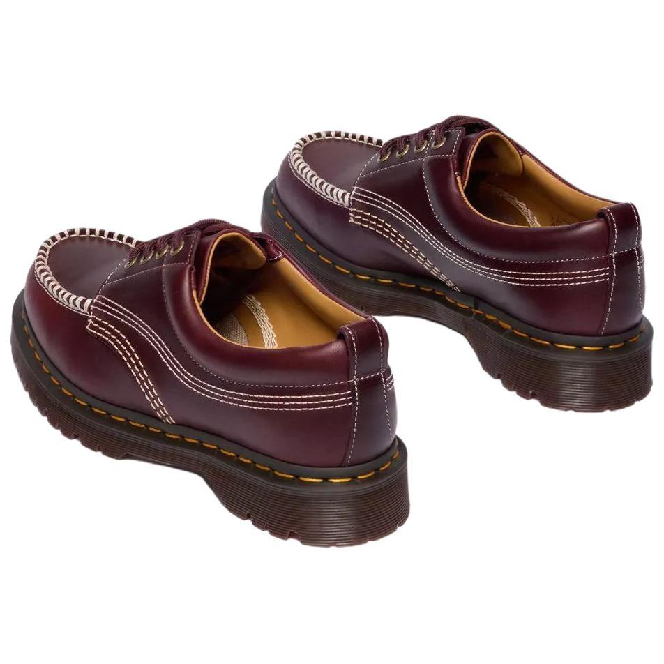 Dr. Martens Lowell Leather Moc Toe Shoes 'Cherry Red' Men's 31817600