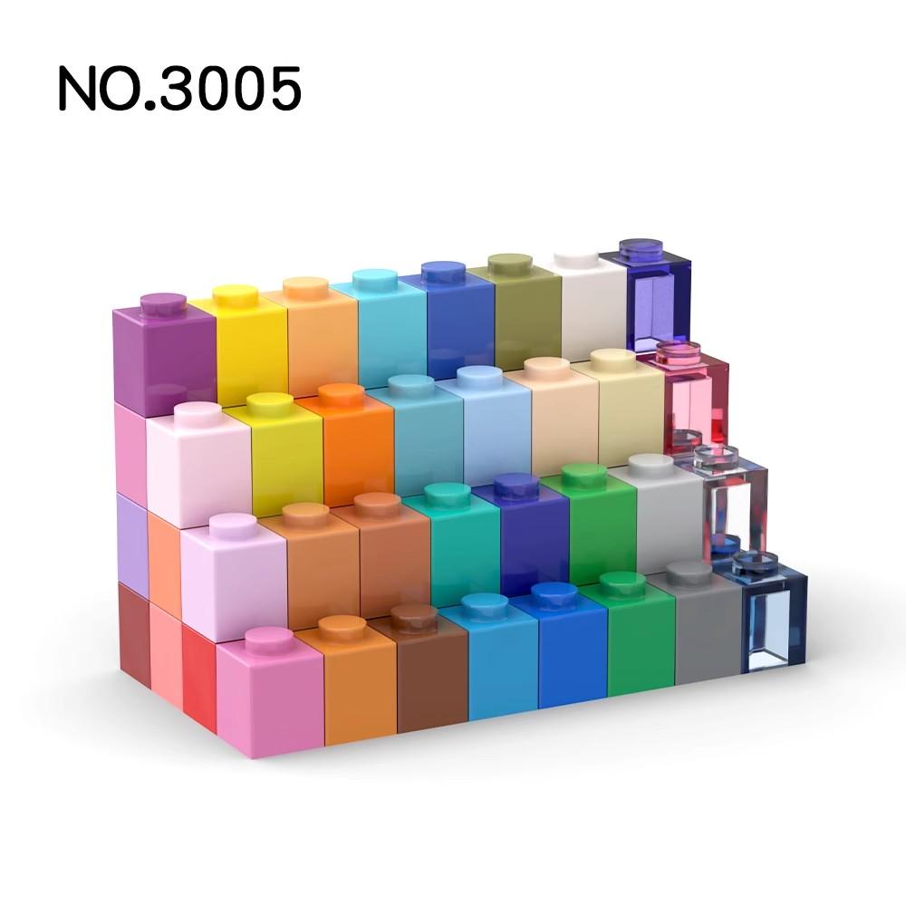 20pcs MOC Parts 3005 Brick 1 X 1 Compatible Bricks DIY Assmble Building Blocks Particle Kid Puzzle Brain Toy Gift