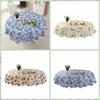 Flower Pattern Round Table Cloth Oil-proof Table Cover Printed Tablecloth  Home Decoration