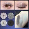 4-Farben Glitzer Matte Lidschattenpalette | Weiß-Graue Nuancen, Hochpigmentiertes Langlebiges Augen-Make-up für den Täglichen Gebrauch & Partys