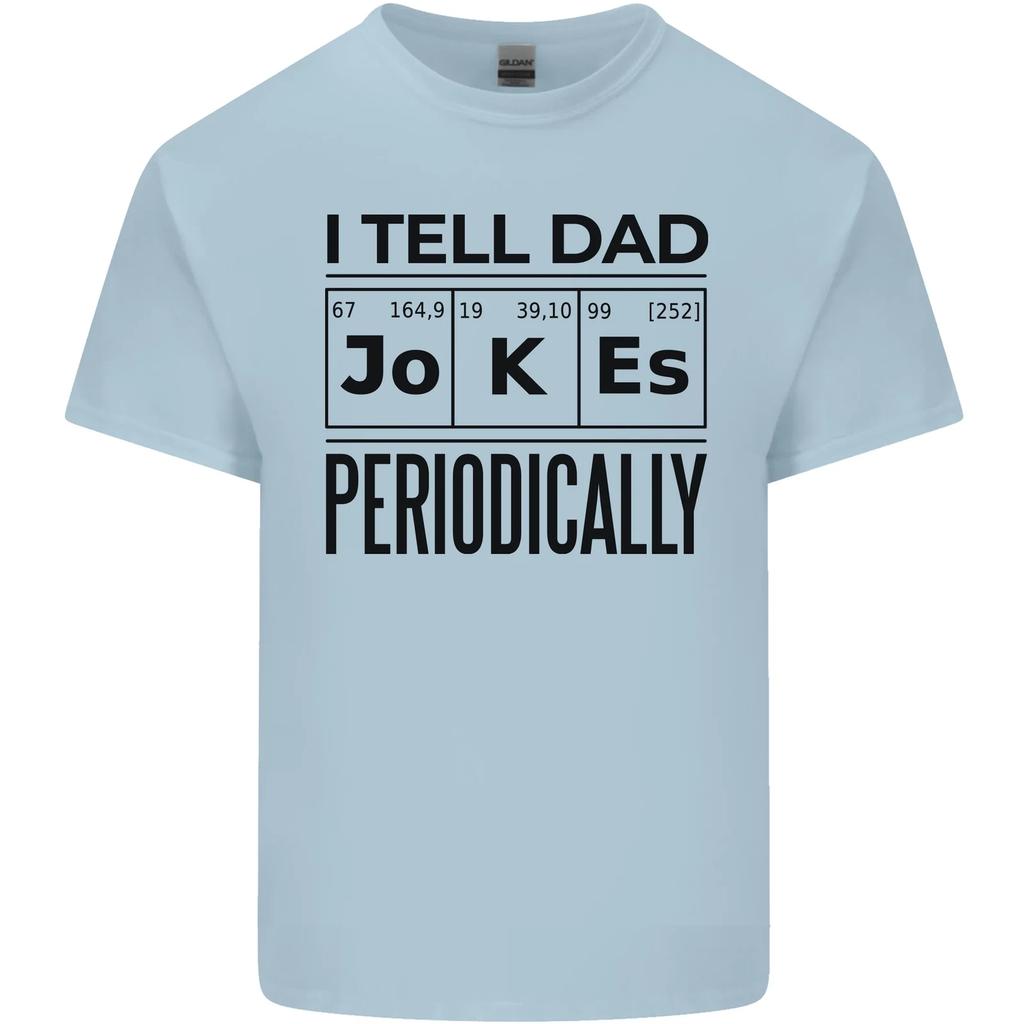 Fathers Day I Tell Dad Jokes Periodically Funny Kids T-Shirt Childrens