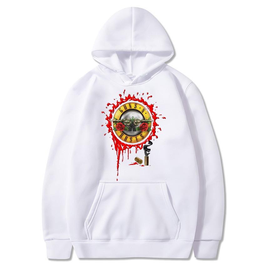 Guns N' Roses Hoodies Musik Hard Rock Band Print Streetwear Unisex Frauen Übergroße Sweatshirts Hoodie Pullover Trainingsanzüge Kleidung
