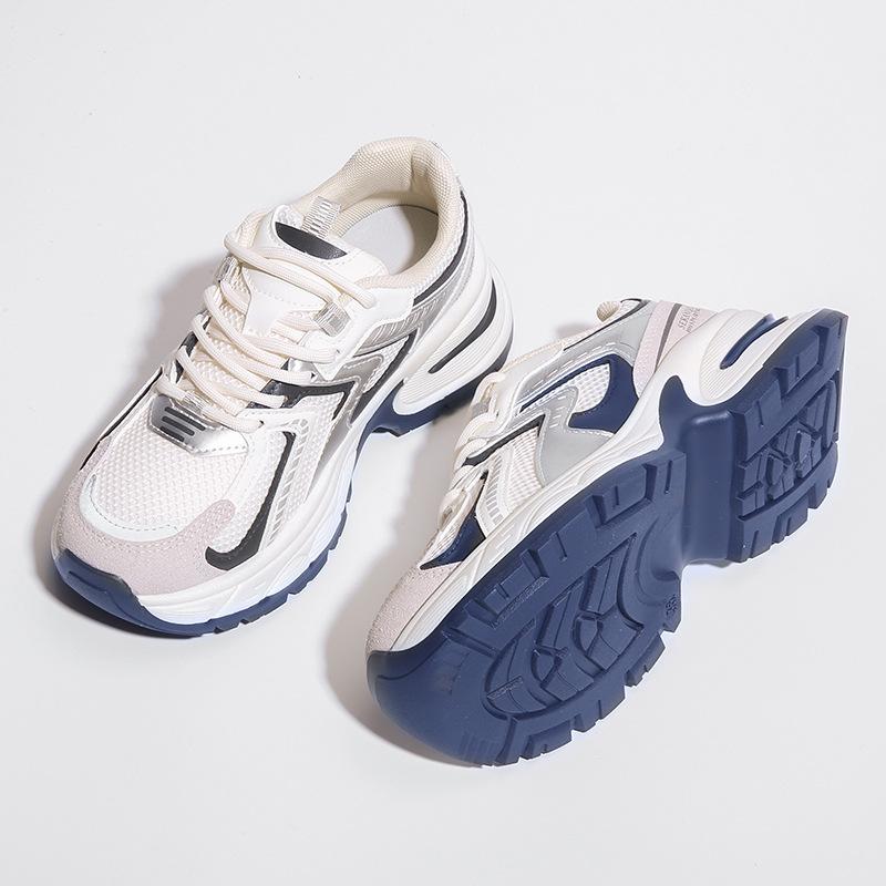 Ins Korean Version of the New Dad Shoes for Women 2025 Spring Student Sports Running Shoes Casual Shoes Platform Height Increase BS119