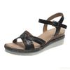 Women 2026 new Buckle Strap Platform shoes Woman Open Toe Thick Bottom No-Slip Sandalias Summer Simple fashionable Wedge shoes