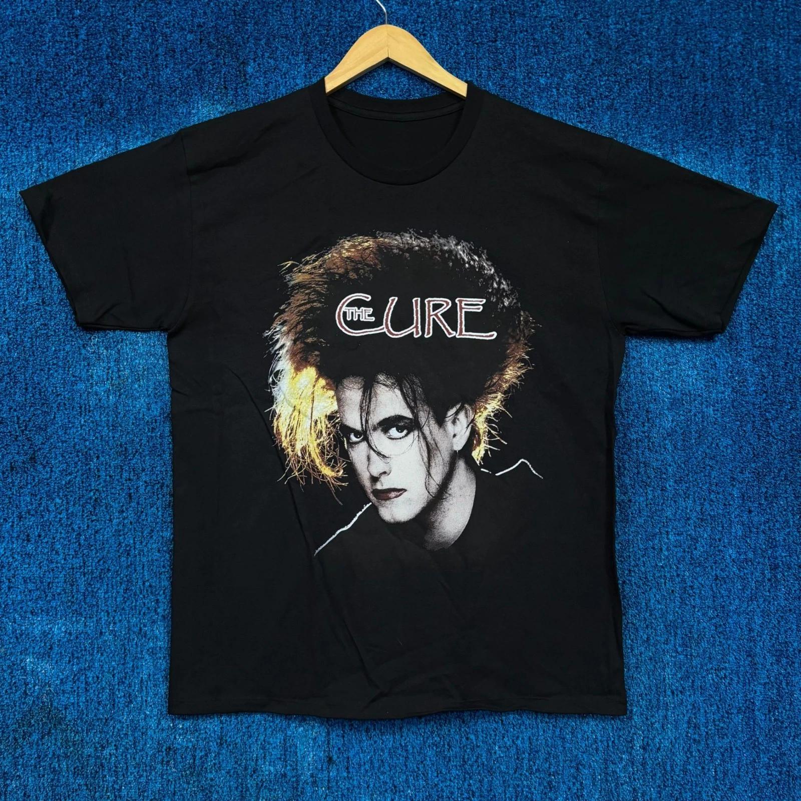

The Cure Big Hair Robert Smith New Wave Gothic Band Tee L S