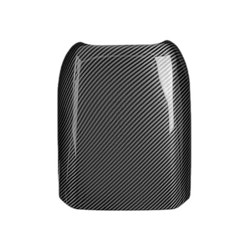 For Porsche Cayenne 2018- Car Center Console Armrest Storage Box Protective Cover ABS Carbon Fiber-A87Q Carbon Fiber