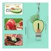 Avocado Shaped Fruit and Vegetable Peeler - Stainless Steel Blade, Portable Keychain, Suitable for Apples, Cucumbers, Potatoes,