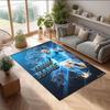 Erling Haaland Printed Crystal Velvet Rug Non‑Slip Crystal Velvet Carpet For Sofa Bedroom Indoor Home Decoration