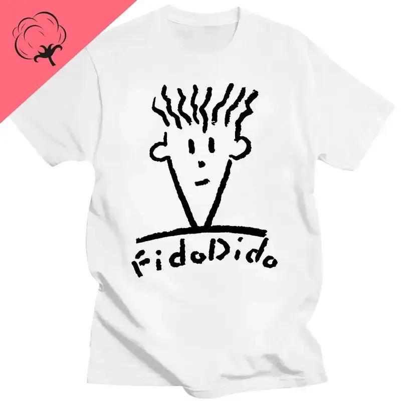 Harajuku Print Streetwear Unisexs T Shirts Summer Casual Short Sleeve Luxury Fashion Tees Fido Dido Pop Drink Clothes S