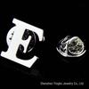 High-Quality Brass English Letter Brooches A-Z for Men & Women – Suit, Jacket, Shirt Badge.