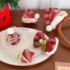 Merry Christmas Decor Christmas Hairpin Sequin Bell Christmas Hat Headband Red Barrette Santa Claus Children Antler Hair Clip