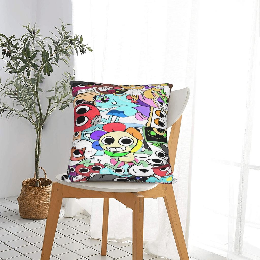 Dandys Värld Spel Tecknad Kuddfodral Mjuk Kuddefodral Mode Kuddfodral För Soffa Sovrum Heminredning