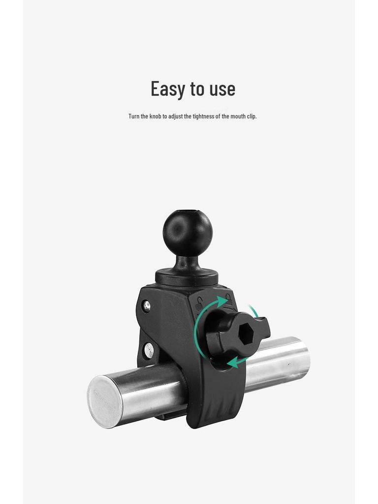 Quick-Release Forklift Handle 1.5" Ball Head Clip for 1841mm Off-Road Vehicle Luggage Rack Tube Clamp