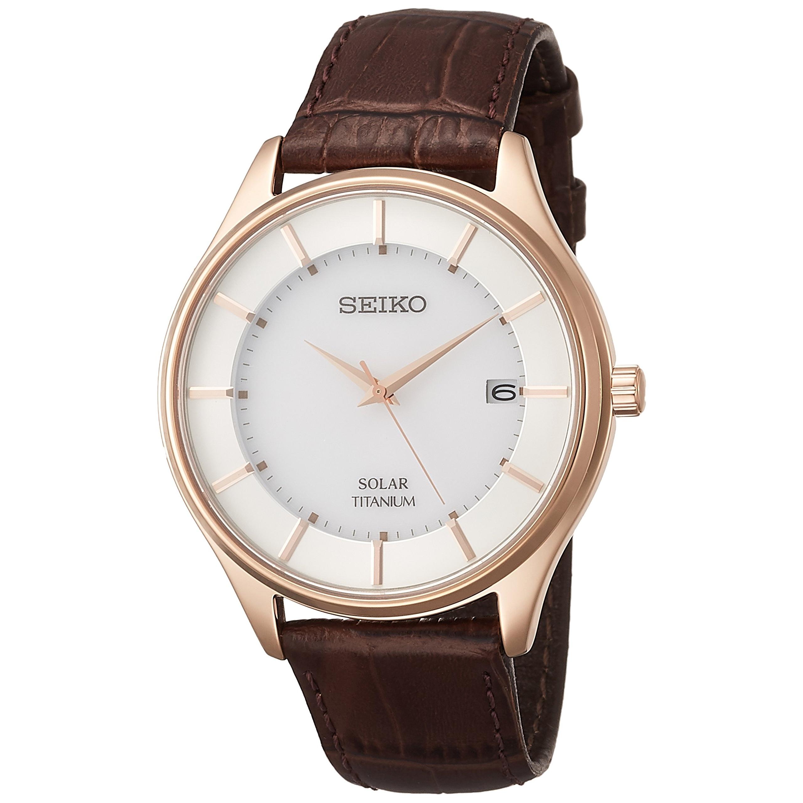 

[Часы Seiko] Мужские наручные часы Seiko Selection Brown SBPX106 на солнечных батареях