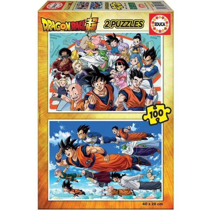 Puzzle Dragon Ball - EDUCA - 2x100 pièces - Thème Dessins animés et BD