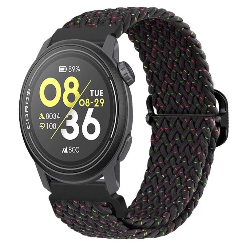20/22mm Gevlochten Nylon Bandje Voor COROS APEX 4/PACE Pro/4 3 2 Verstelbare Armband Voor CMF Watch 3/2/1 Pro Suunto Race 2/S/Run Band