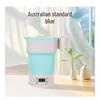 Portable Folding Silicone Electric Kettle with Touch Control and Global Voltage Adapter (110V-220V)