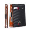 Male Coin Purse Anti-Theft Credit Card Holder Slim Minimalist Carbon Fiber Card Holder with Zipper Men Wallets Business