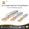 DTL-2 Square Copper Aluminum Pin Terminal Tin-Plated Connector Lug