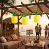3PCS Foldable Pineapple Paper Lanterns Hawaiian Festival Lantern  Photo Opportunities