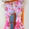 1/12 Dollhouse Sweet Floral Curtains Model Lace Mesh Dolls House Living Scene Decor