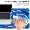 TOCCOOL Swirl Mouse Pad Large Mouse Pad Blue Gaming Mouse Mat Mouse Mat for Home and Office Brush E-Sports (Cleaning Included)