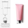 100g/ml Pink Frosted Soft Tube Bottle for Body Lotion, Facial Cleanser, Face Wash - Travel Size Cosmetic Packaging