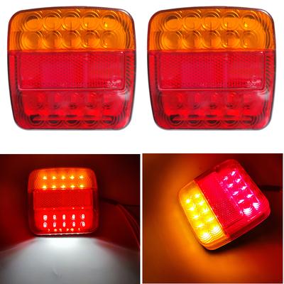 26LED 12V Waterproof Durable  License Number Plate Car Truck LED Rear Tail Light Warning Lights Lamp  for Trailer Caravans