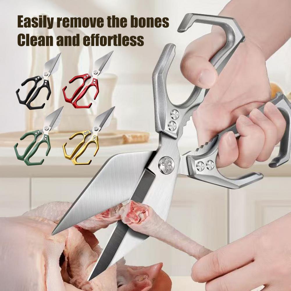 High Kitchen Shears Long-lasting Kitchen Scissors Heavy Duty Stainless Steel Kitchen Scissors with Ergonomic Grip for Precision