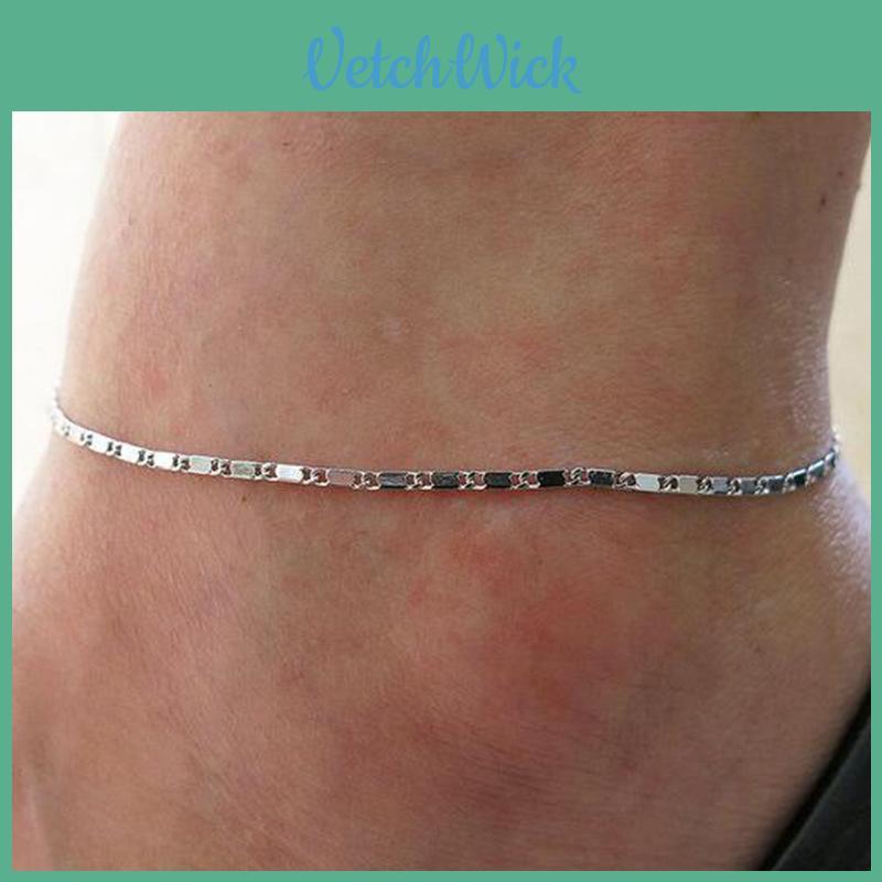 Bohemian Arrow Sequin Snake Bone Anklet For Women Geometric Style Beach Foot Jewelry