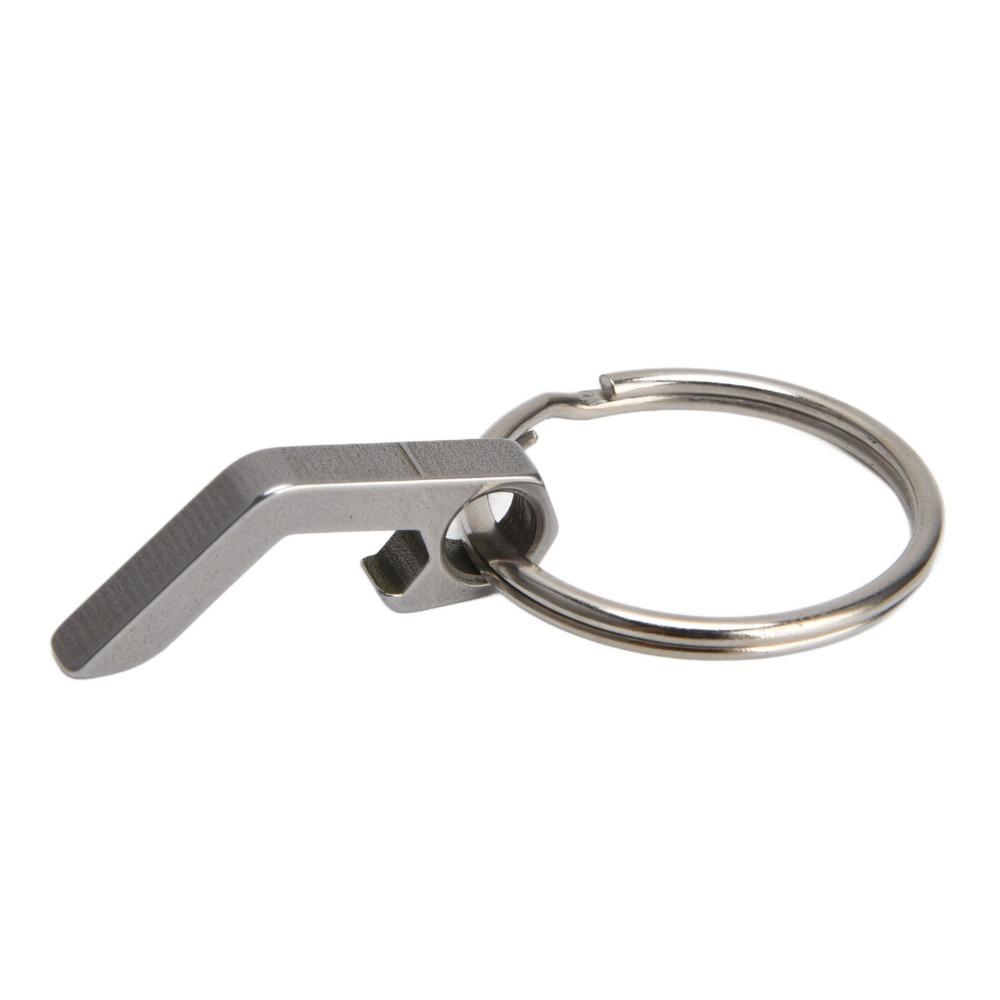 

Handy Tool Metal Bottle Opener Durable Portable Keychain Key Ring Compact Beer Opener Bar серебряный