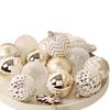 Elegant Champagne Gold and White Christmas Ball Ornaments Add Festive Atmosphere to Your Home Gorgeous Decorations