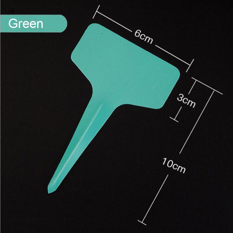 100 buc PVC Etichete T pentru plante cu efect de seră Etichete pentru ghivece de flori Markere din plastic Semn pentru plante ierburi rezistente la apă, instrumente de grădinărit