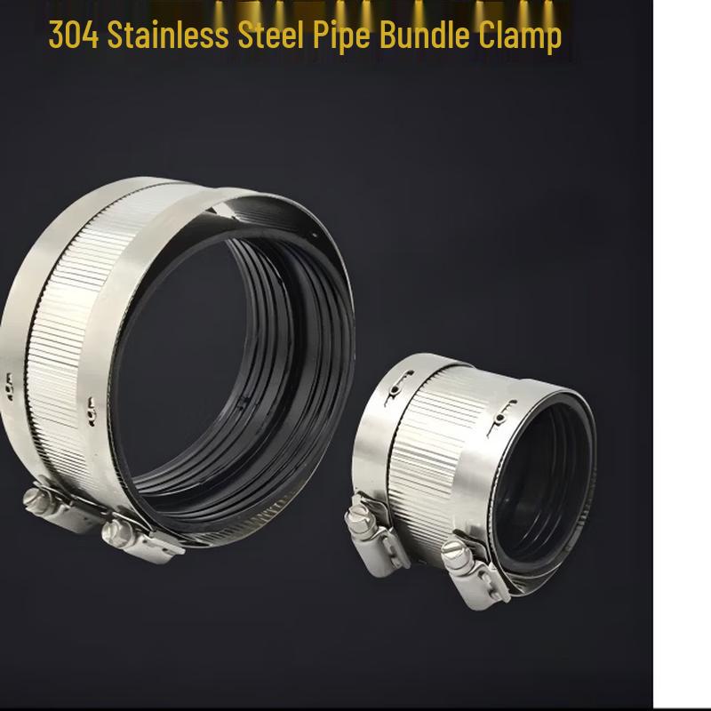 Xiangyangtian 304 Stainless Steel Pipe Clamp with Rubber Lining