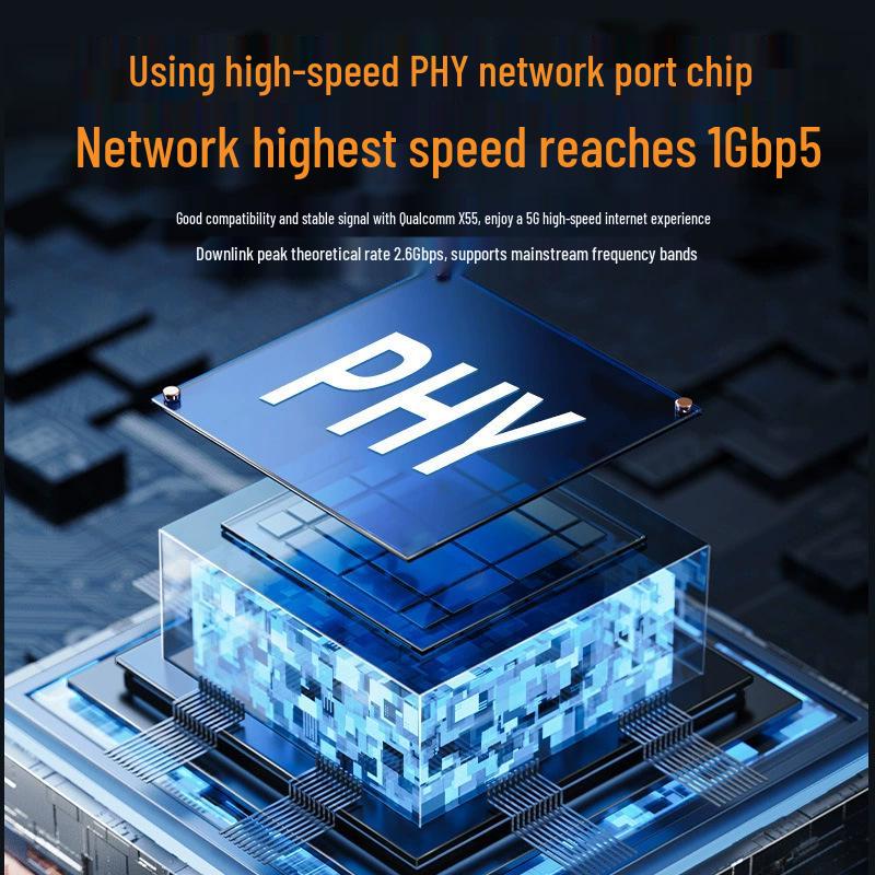 High-Speed 5G Home Router with Qualcomm X55, Plug-and-Play, All-Network Compatible, Web Page Support