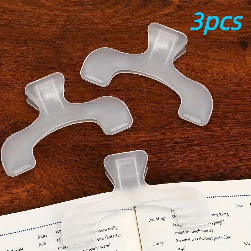 Book Clip - White: Use Desk Clip, Strong Page Holder, Notebook Folder, Office Supplies