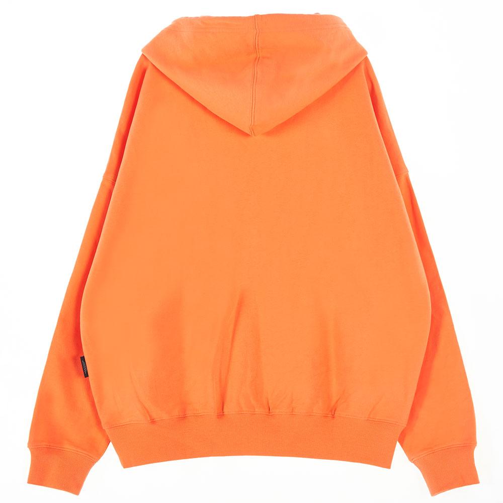 Oversized Drop Shoulder Triple Jy Rabbit Hoodie_Coral