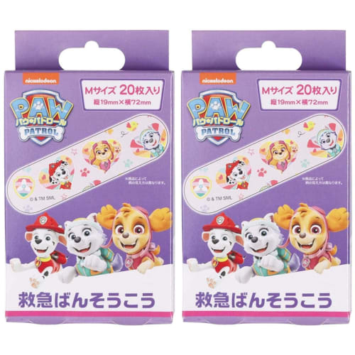 

Бинты для оказания первой помощи скейтерам Paw Patrol Rescue, размер M, 40 шт. (20 шт. x 2 комплекта) Бинт сделан в Японии QQB1-A