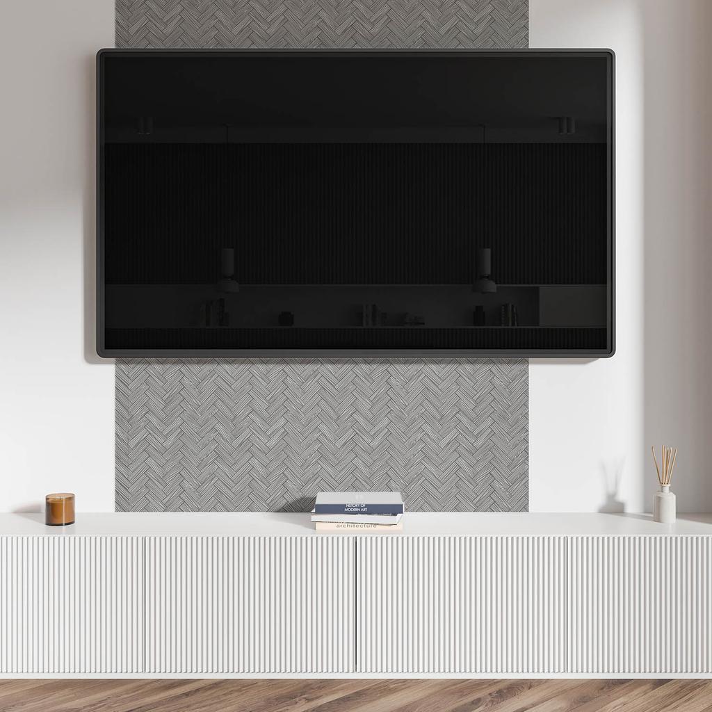 Estetyczna Okładzina Ścienna Winylowa Z Nadrukiem 120X60 Cm Wzór Jodełka